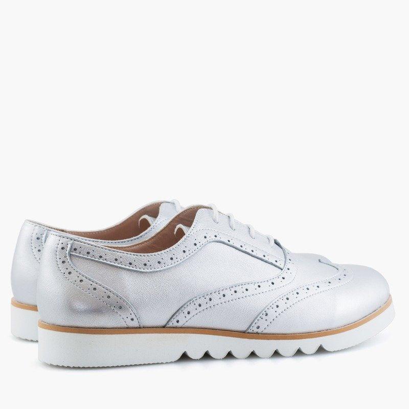 Pantofi Piele Oxford Auriu Bristol - pe stoc