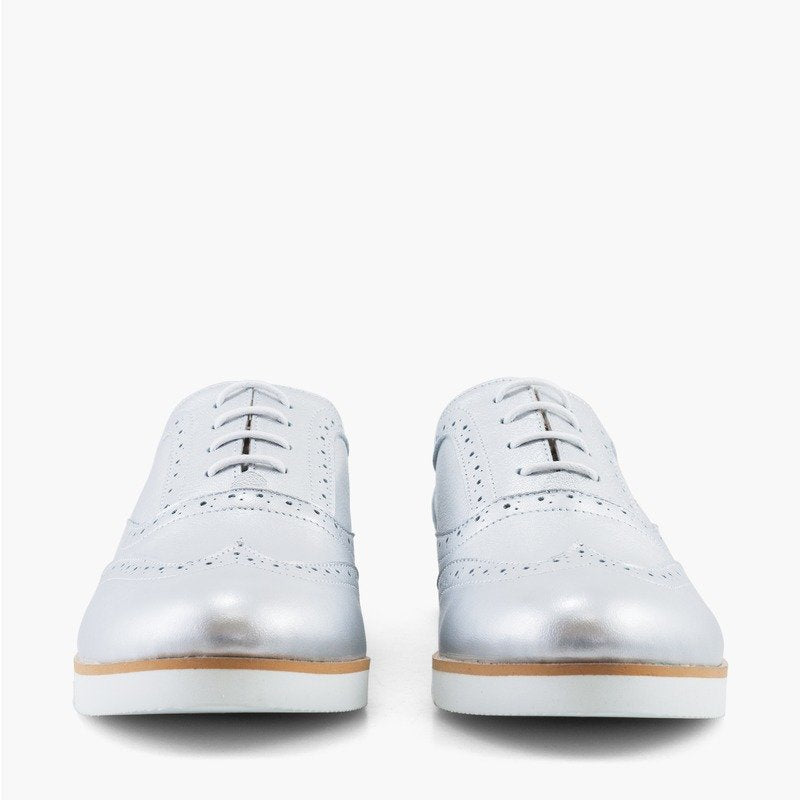 Pantofi Piele Oxford Auriu Bristol - pe stoc