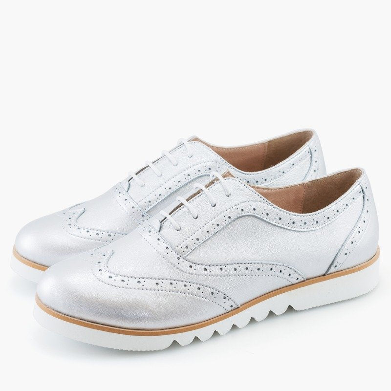 Pantofi Piele Oxford Auriu Bristol - pe stoc