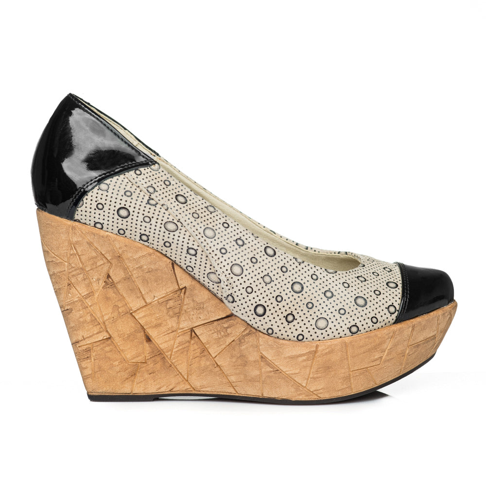 Pantofi piele cu platforma Eva Model V2 - orice culoare