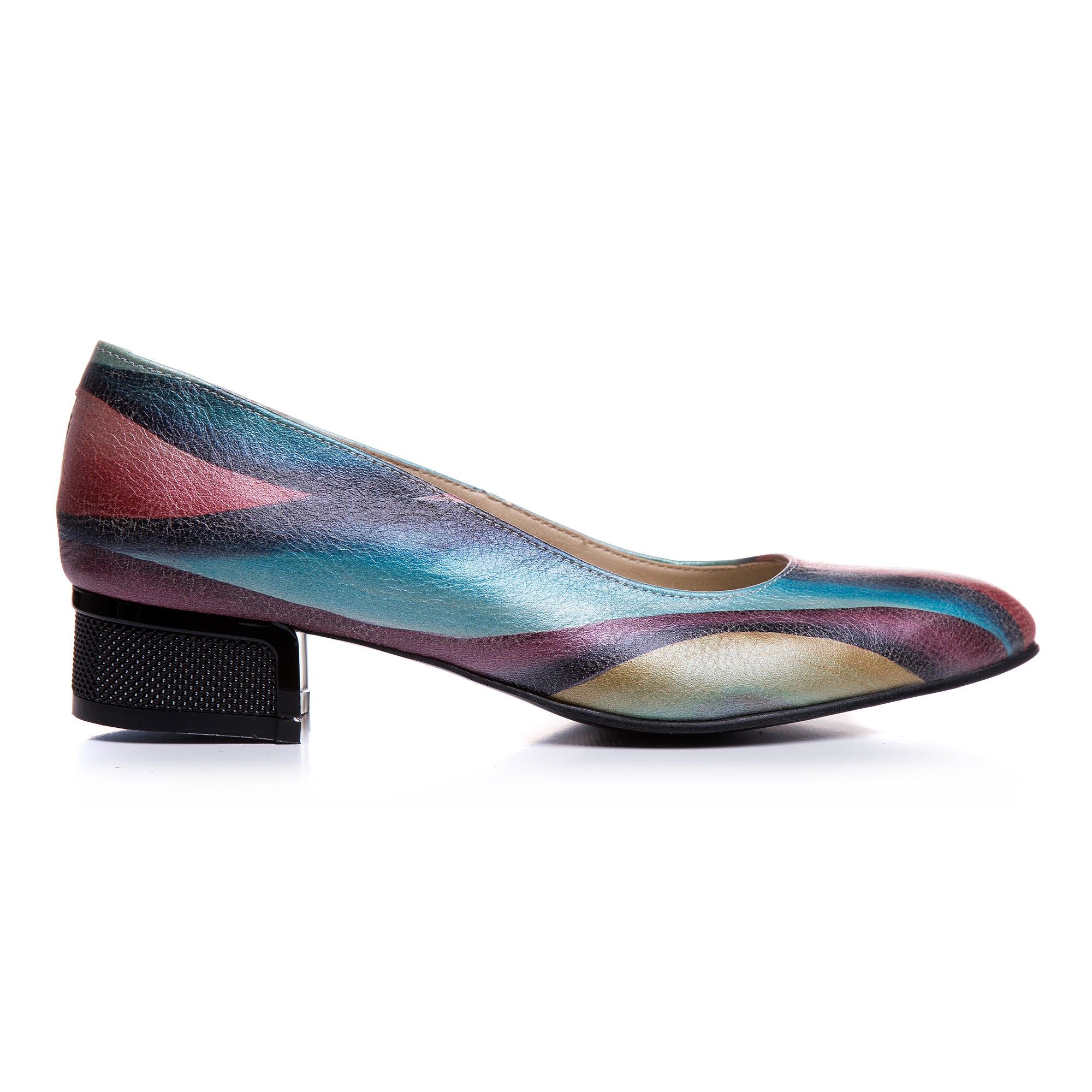 Pantof Comod Toc Mic Piele Color V61 - orice culoare