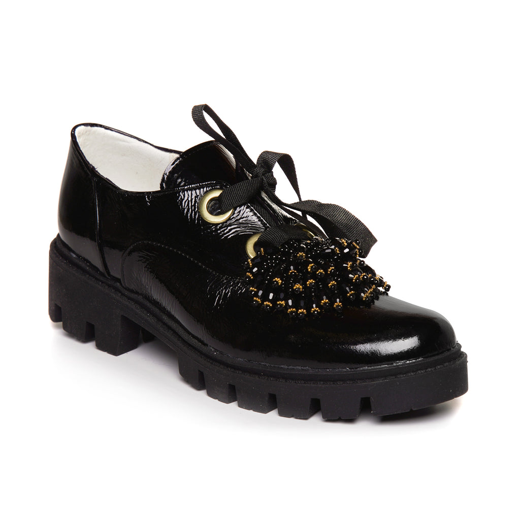 Pantofi Tip Oxford Talpa Inalta Ornamen C100 -  orice culoare