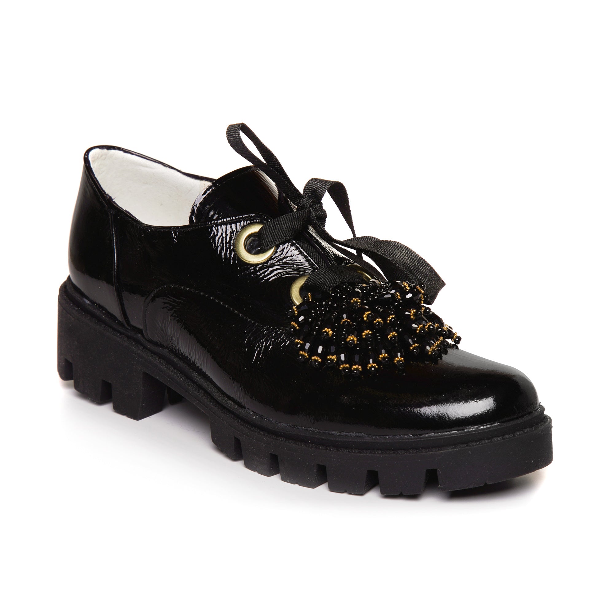 Pantofi Tip Oxford Talpa Inalta Ornamen C100 -  orice culoare