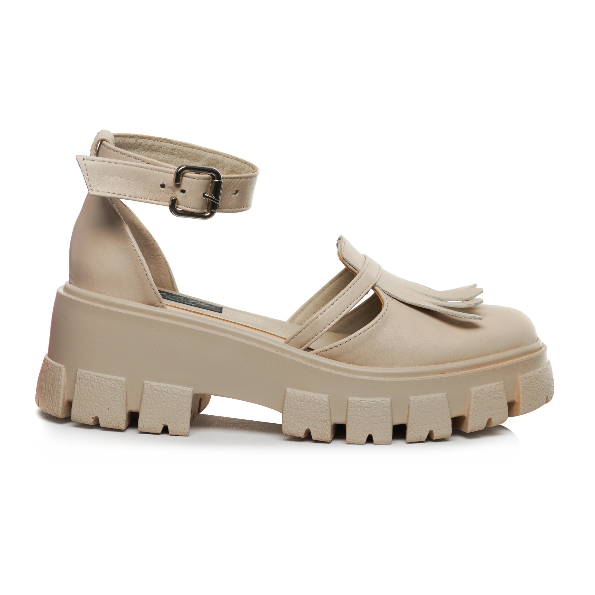Pantof Mary Jane Piele Naturala Nude V10 - orice culoare