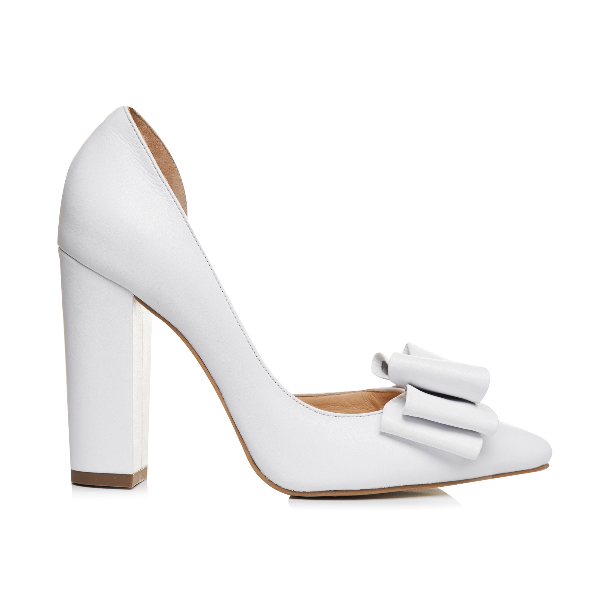 Pantofi Mireasa Piele Alb Jasmin L68 - orice culoare