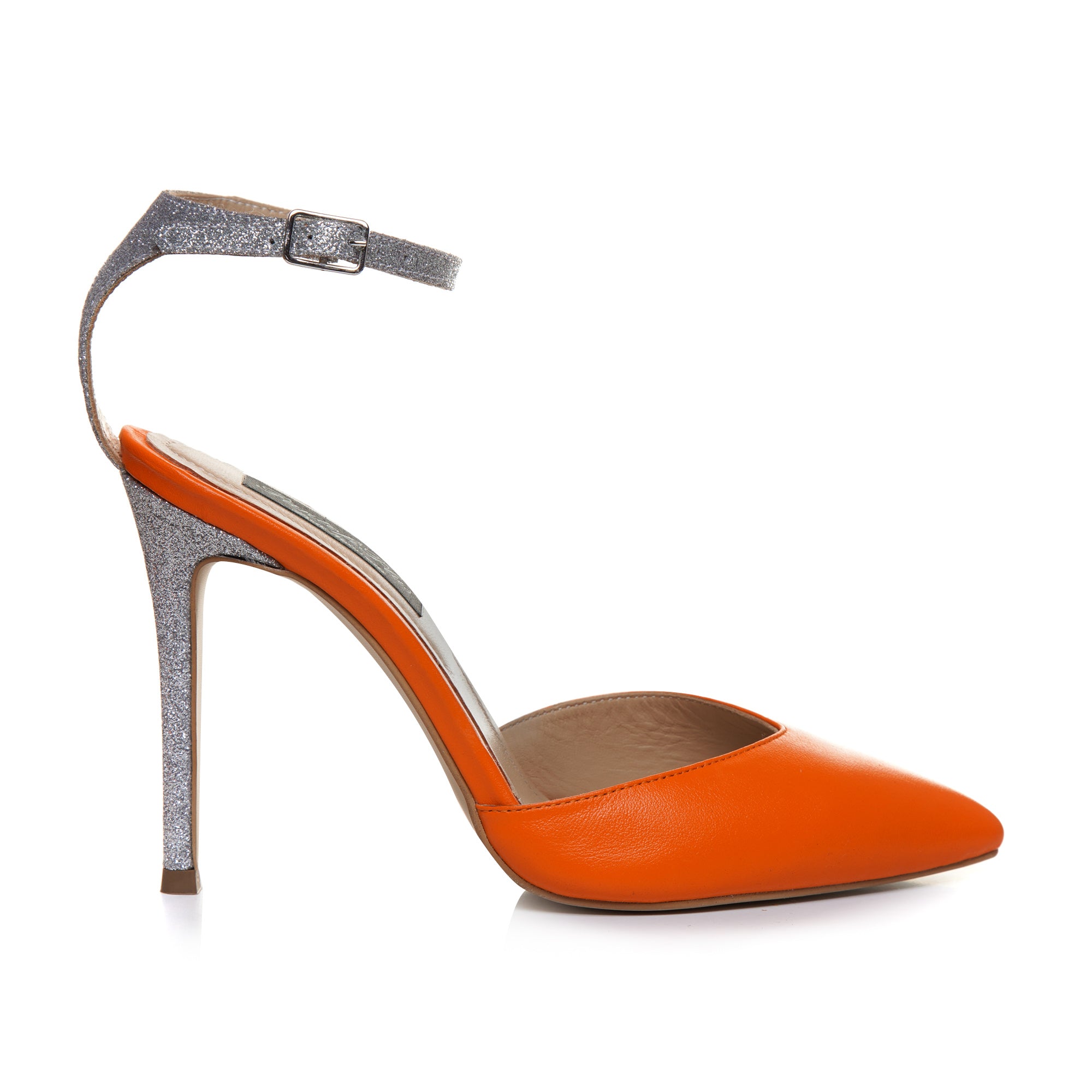 Pantof Stiletto Piele Portocaliu Kira L51  - orice culoare
