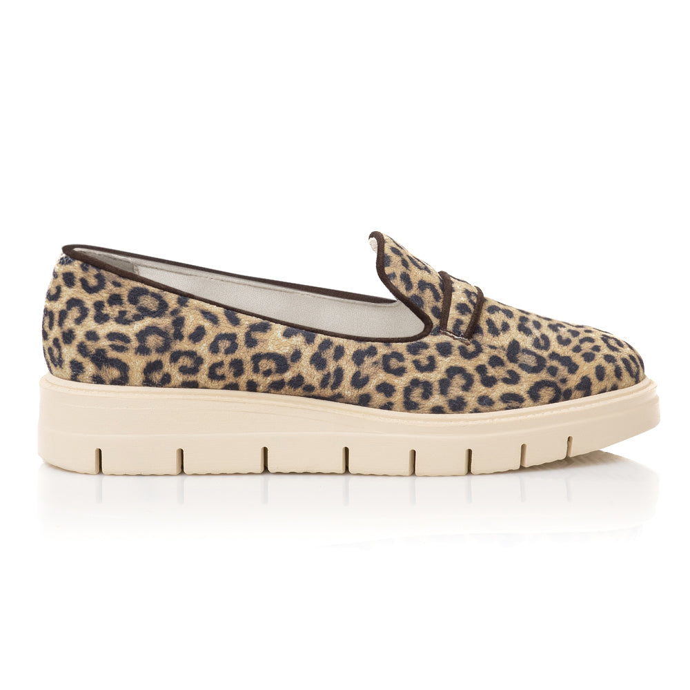 Pantofi Piele Ponei Animal Print Talpa Joasa E4  - orice culoare