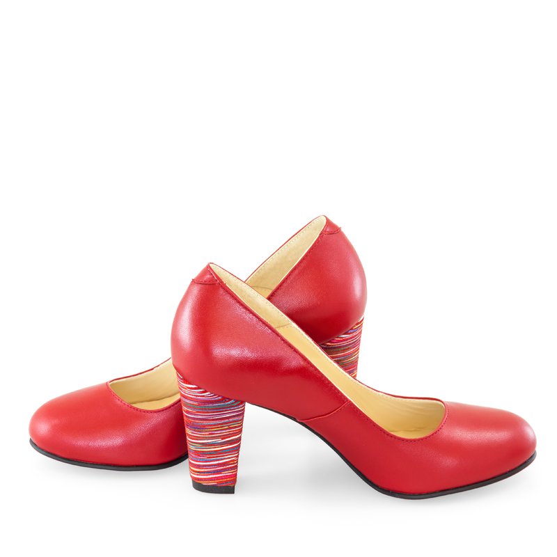 Pantofi Piele Rosu Office Chic D22 - orice culoare