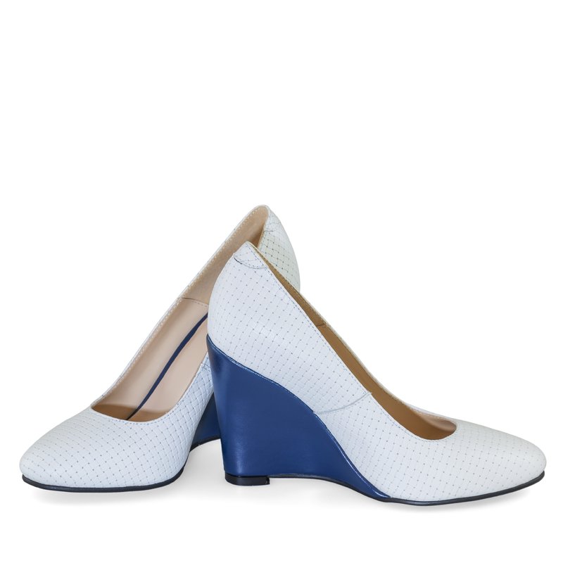 Pantofi cu Platforma Piele Alb D10 - orice culoare