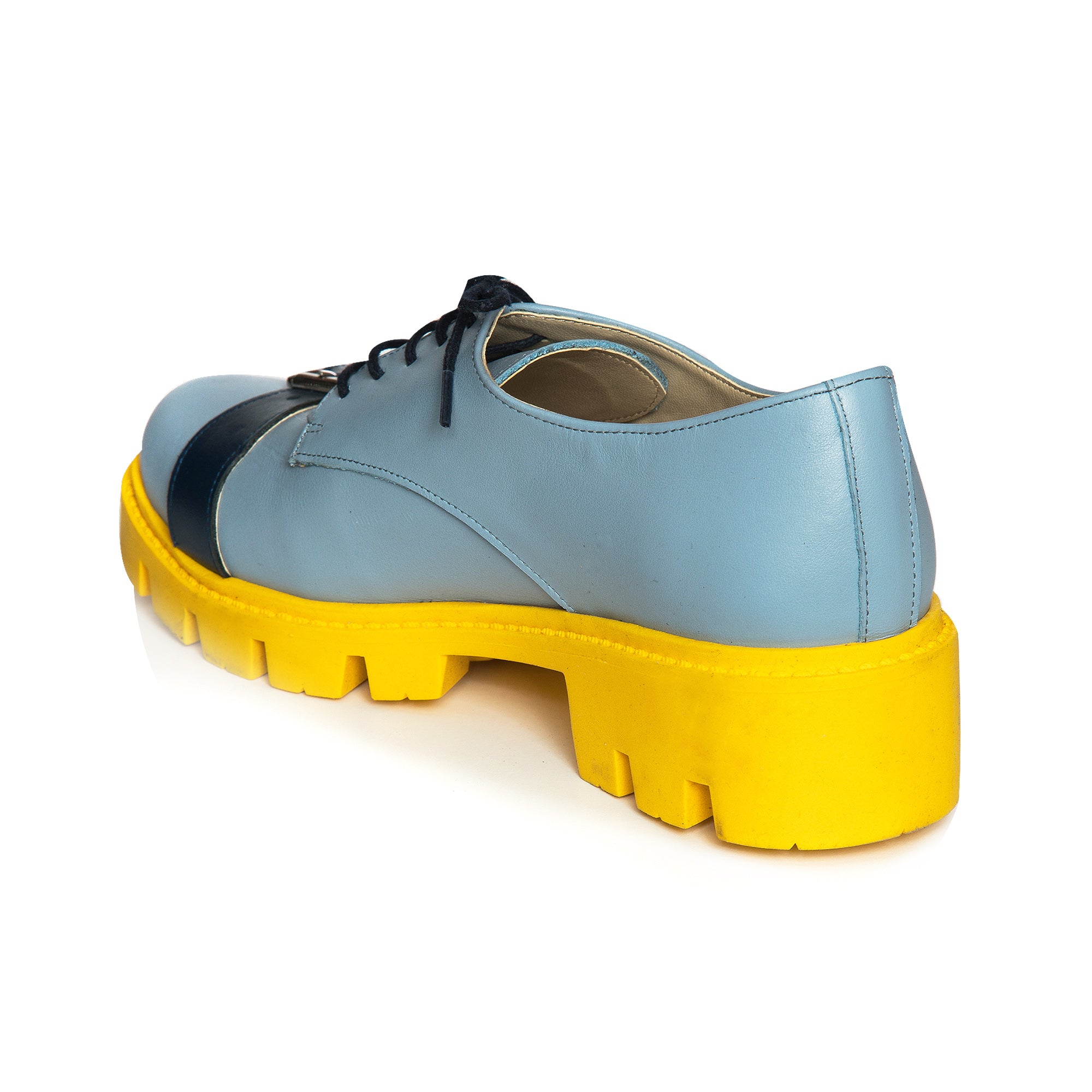 Pantofi Piele Bleu Talpa Joasa  V12  - orice culoare