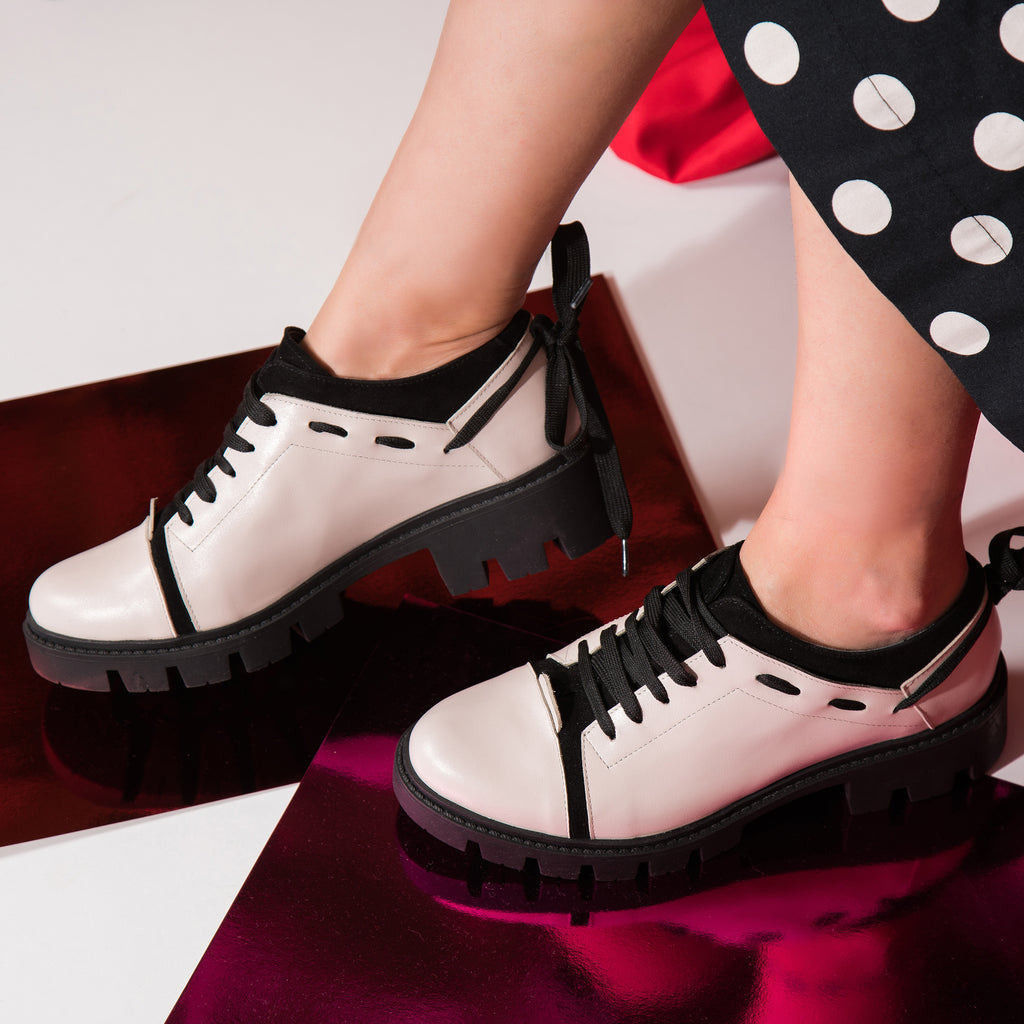 Pantofi Dama Casual Chic cu Siret V20  - orice culoare