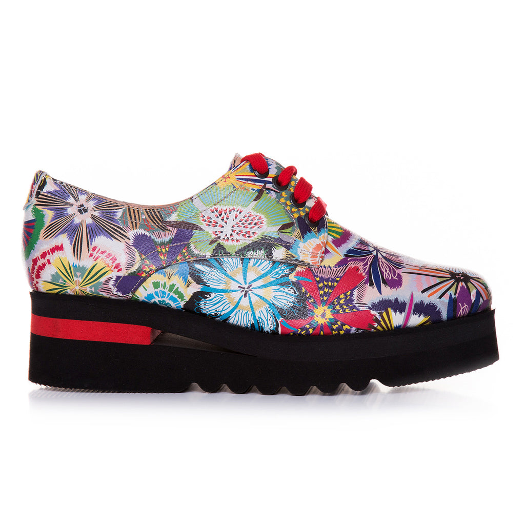 Pantofi Dama Piele Floral Clare T3  - orice culoare