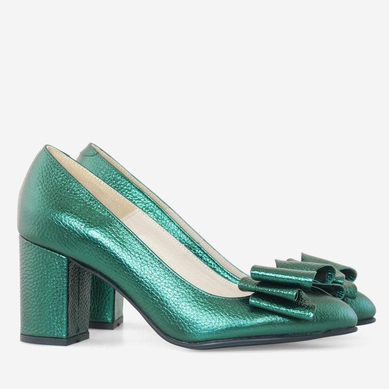 Pantofi Dama Piele Verde Bonita D62  - orice culoare