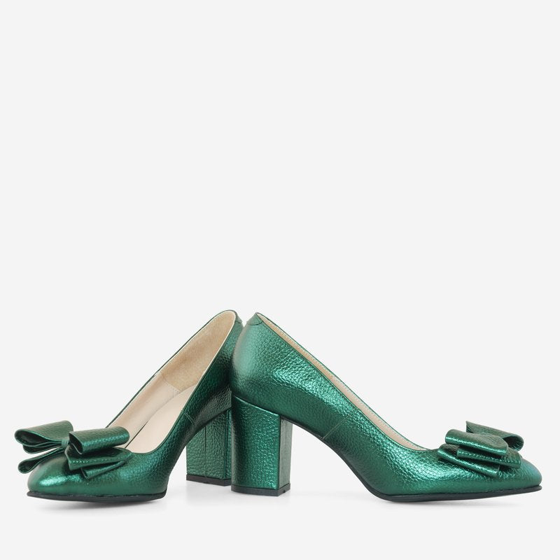Pantofi Dama Piele Verde Bonita D62  - orice culoare