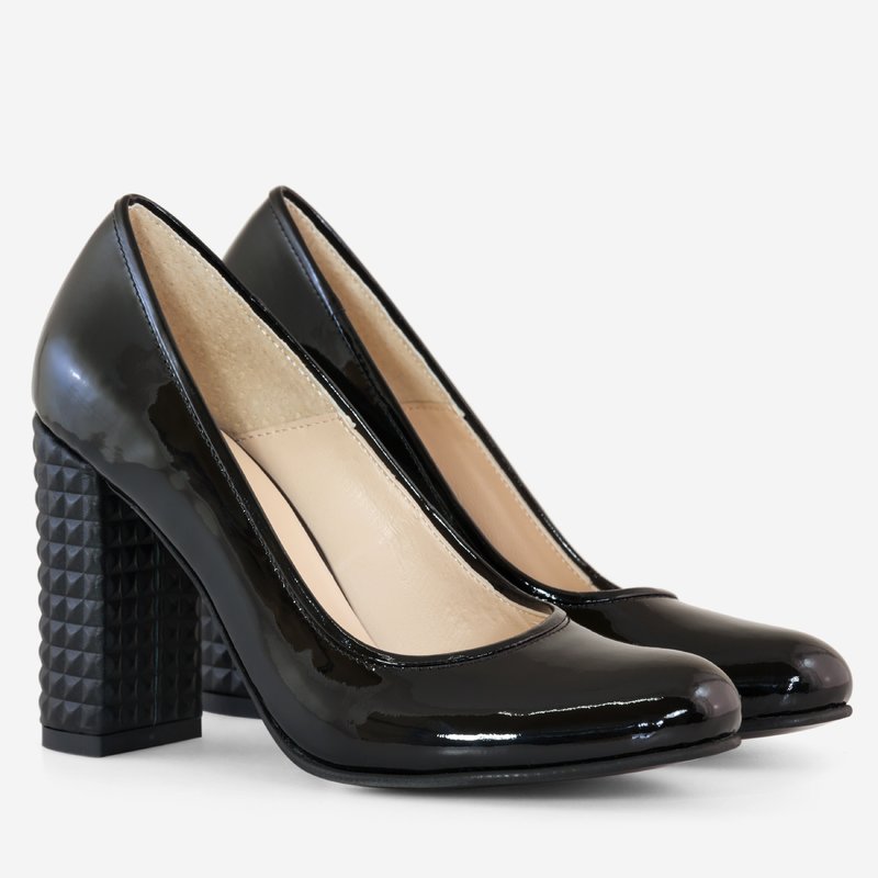Pantofi Dama Lac Negru Fabiola D12 - Orice Culoare