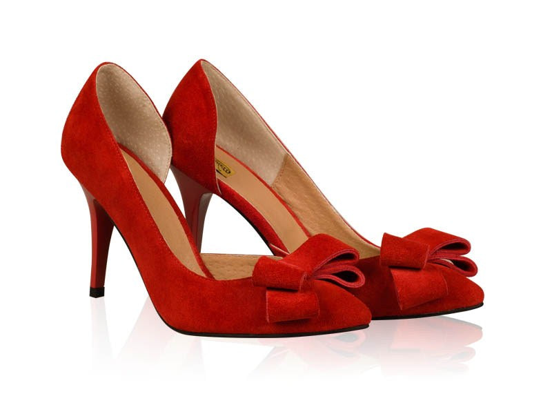 Pantofi Stiletto Diva Piele Rosu N50 - orice culoare