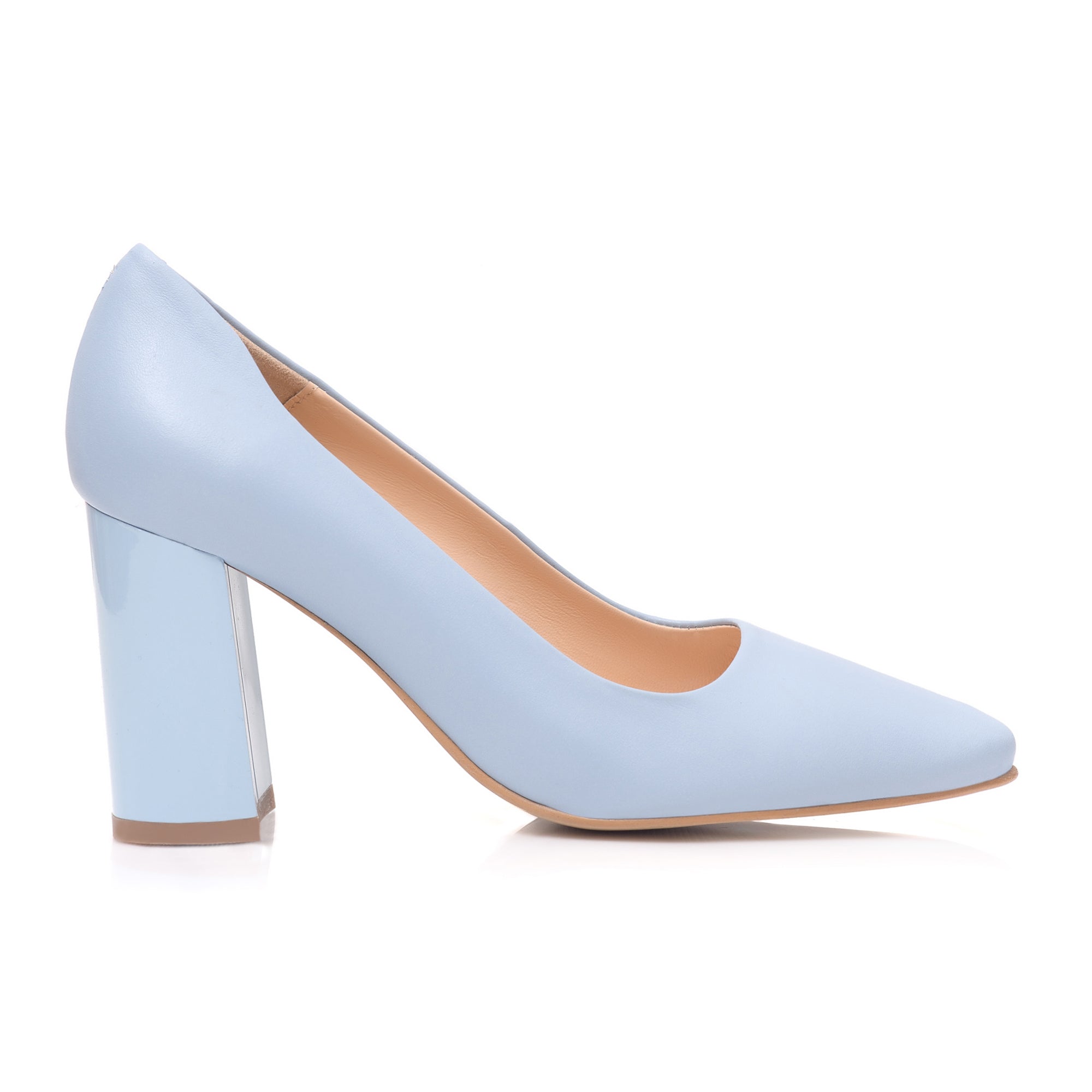Pantofi Piele Lacuita Bleu Irene C46 - orice culoare