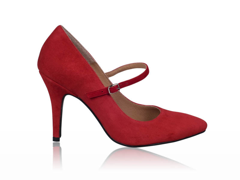 Pantofi piele stiletto cu bareta - orice  culoare