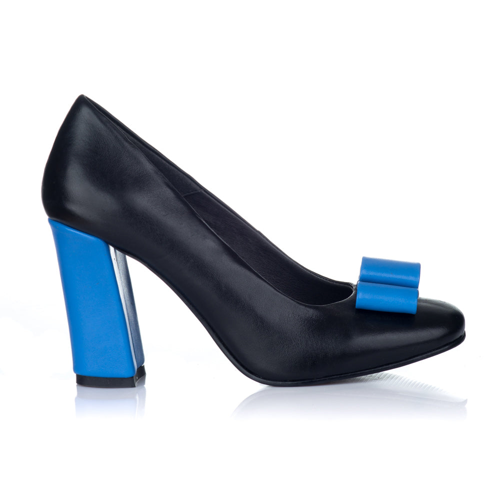 Pantofi Dama Piele Office Chic Albastru V34 - orice culoare