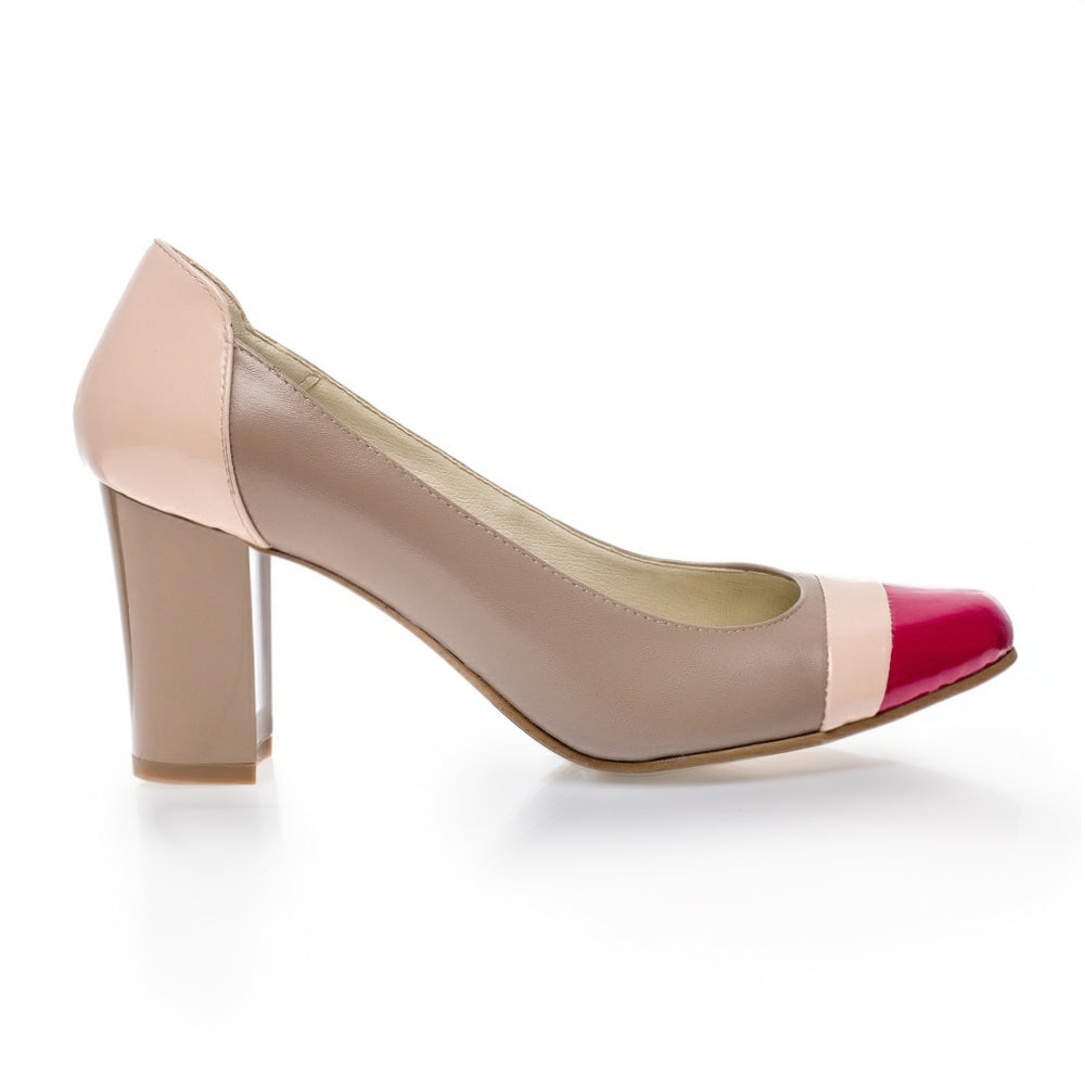 Pantofi piele Office Rosu V26 - orice culoare