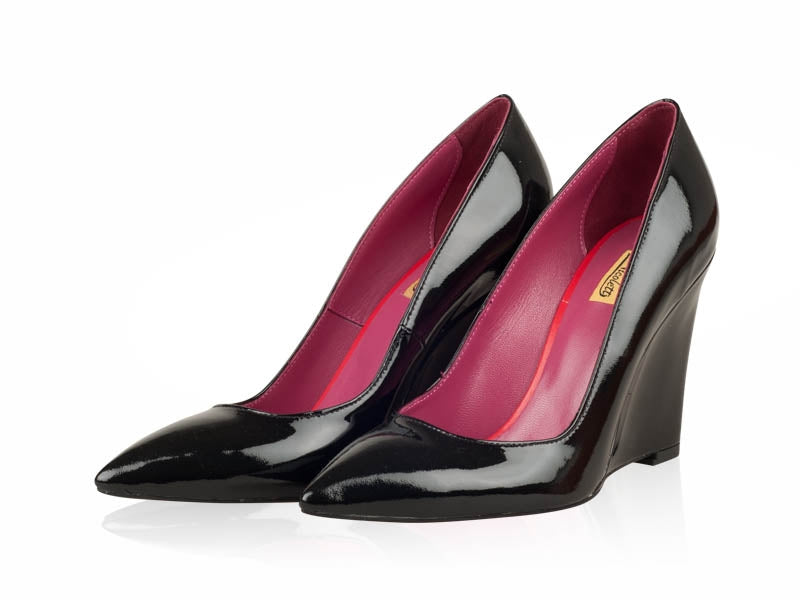 Pantofi Piele Lacuita cu Platforma N20 - orice culoare