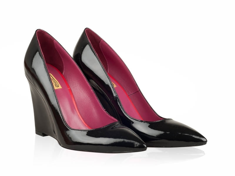 Pantofi Piele Lacuita cu Platforma N20 - orice culoare