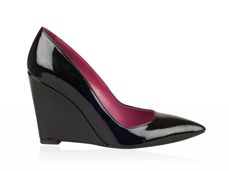 Pantofi Piele Lacuita cu Platforma N20 - orice culoare