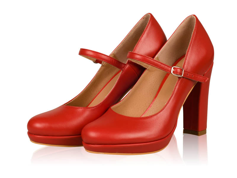 Pantofi Dama Piele cu Bareta N43 - orice culoare