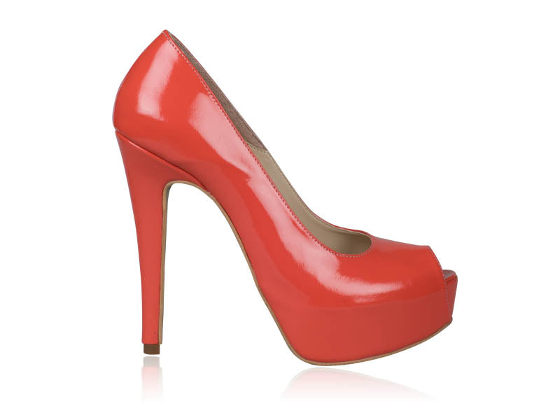 Pantofi Piele Lori N60 Corai- orice culoare