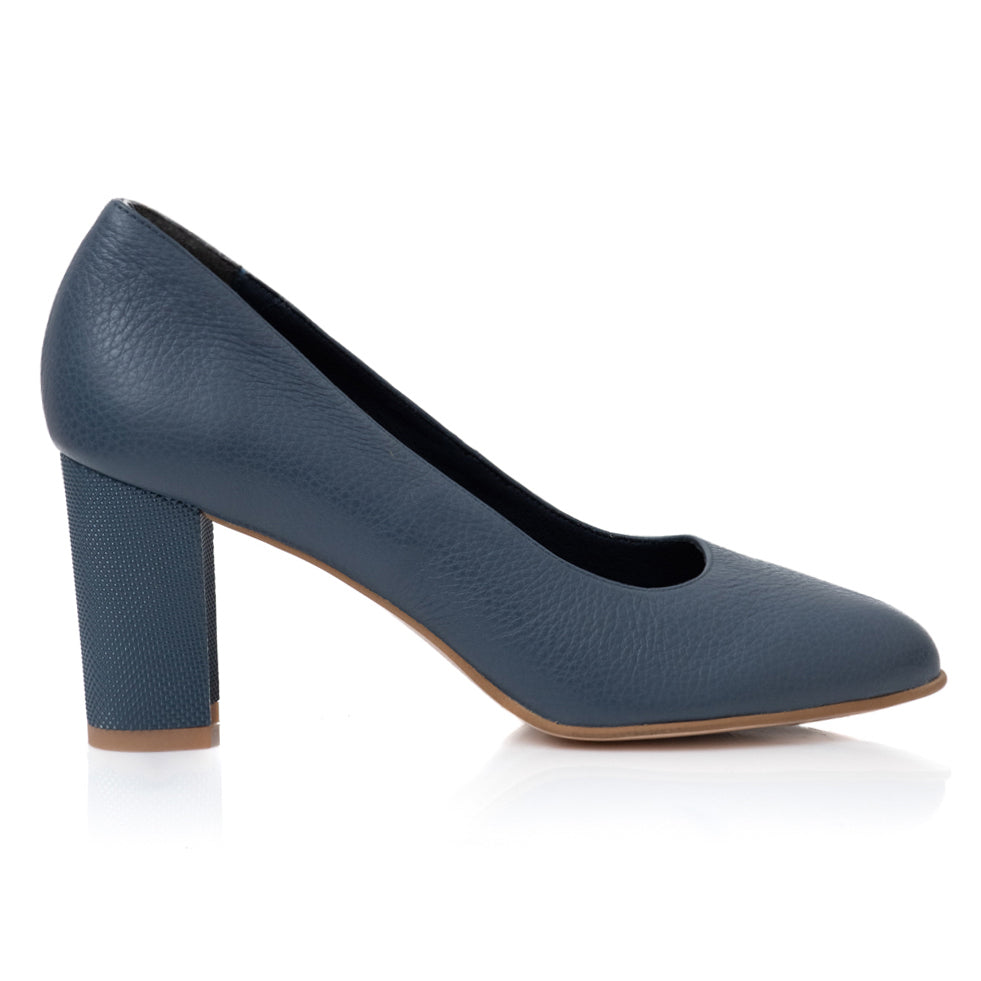 Pantofi Dama Piele Bleumarin April T30 - Orice Culoare