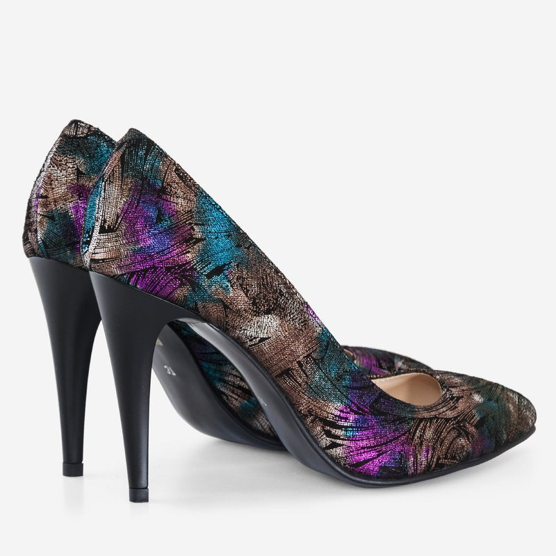 Pantofi Stiletto Piele Color Lisa D50- orice culoare
