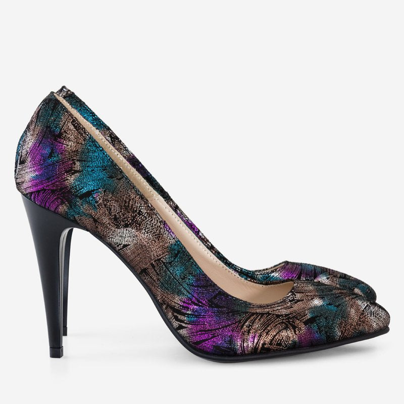 Pantofi Stiletto Piele Color Lisa D50- orice culoare