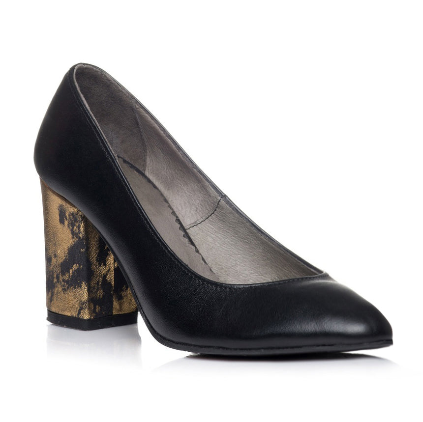Pantofi Piele Confort I4 Negru  - orice culoare