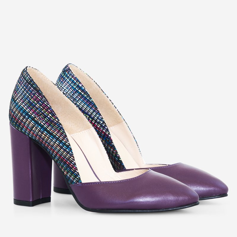 Pantofi Dama Piele Mov Venice D57 - orice culoare