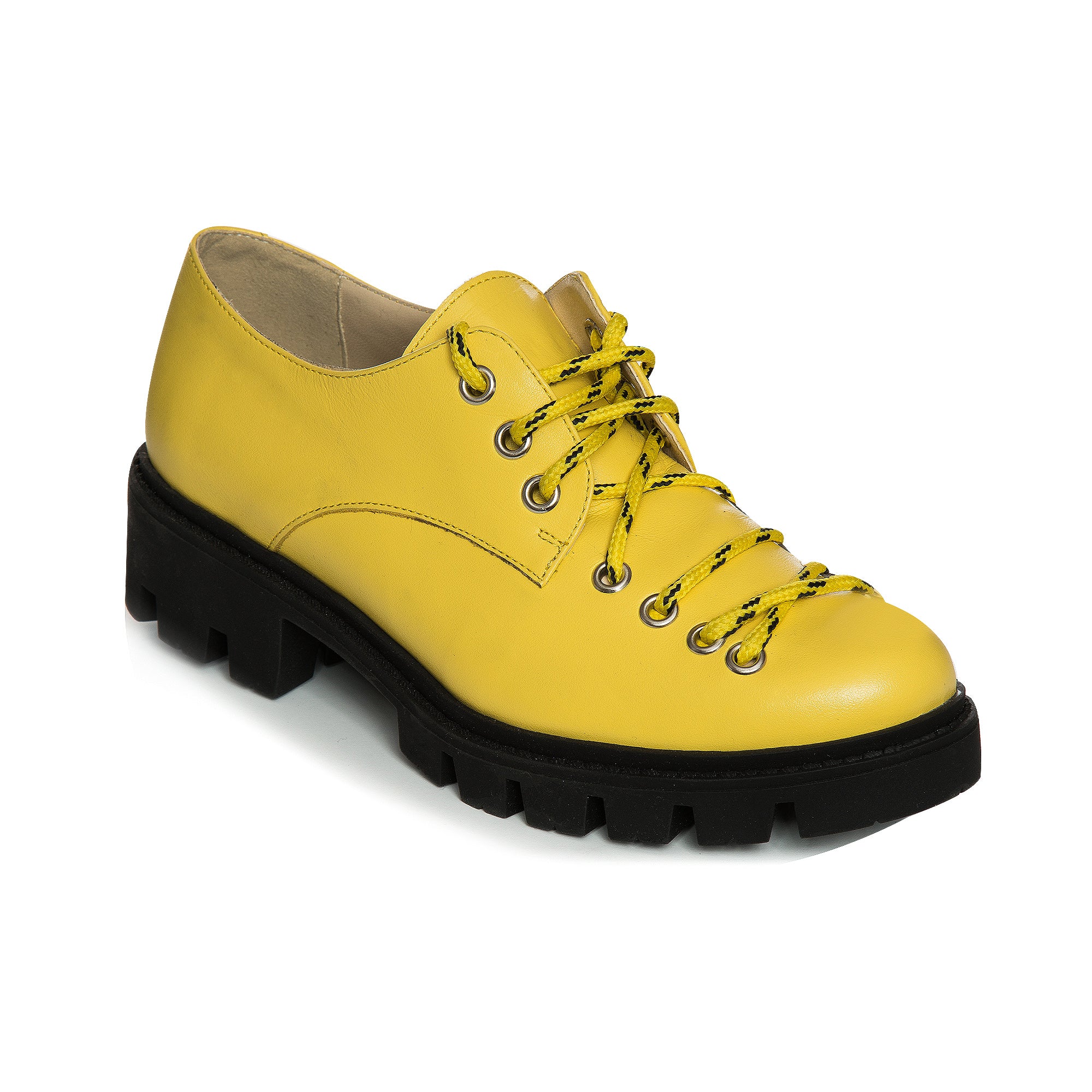 Pantofi Piele Galben Sara V11  - orice culoare