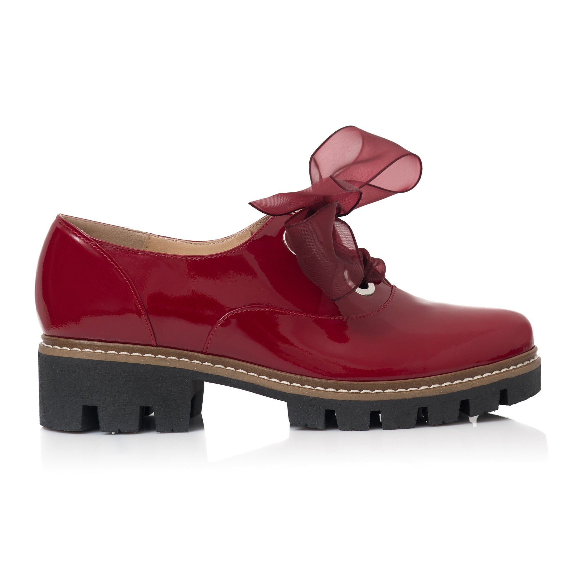 Pantofi Piele Lacuita Bordo Funda Alma C60  - orice culoare