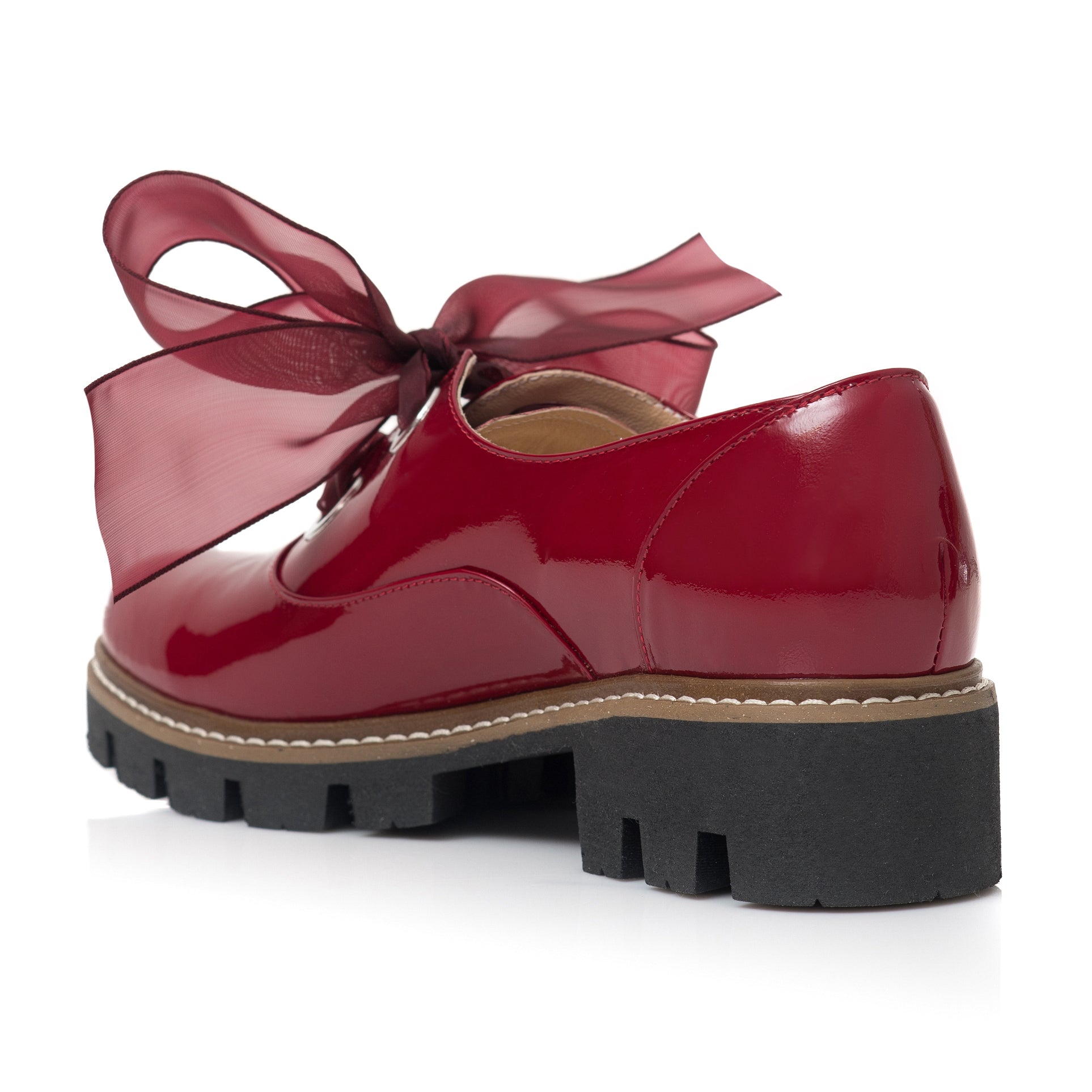 Pantofi Piele Lacuita Bordo Funda Alma C60  - orice culoare