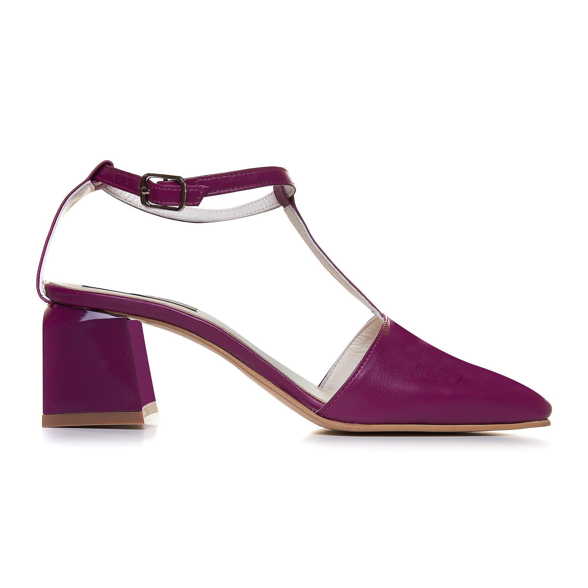 Pantofi Comod Piele Naturala Mov C58 - Orice Culoare