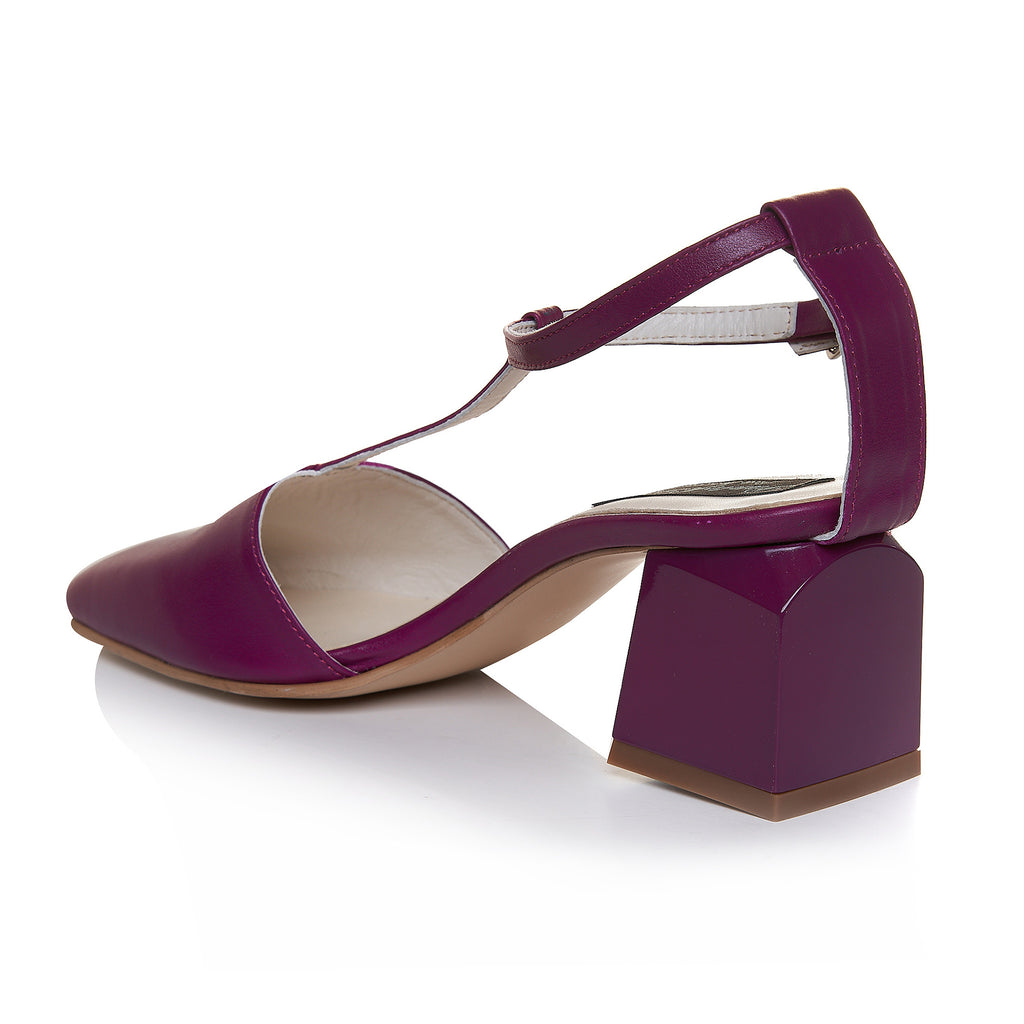 Pantofi Comod Piele Naturala Mov C58 - Orice Culoare