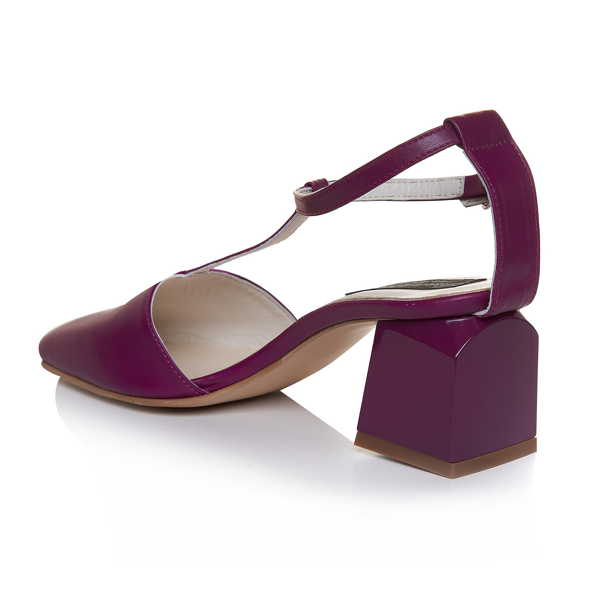 Pantofi Comod Piele Naturala Mov C58 - Orice Culoare