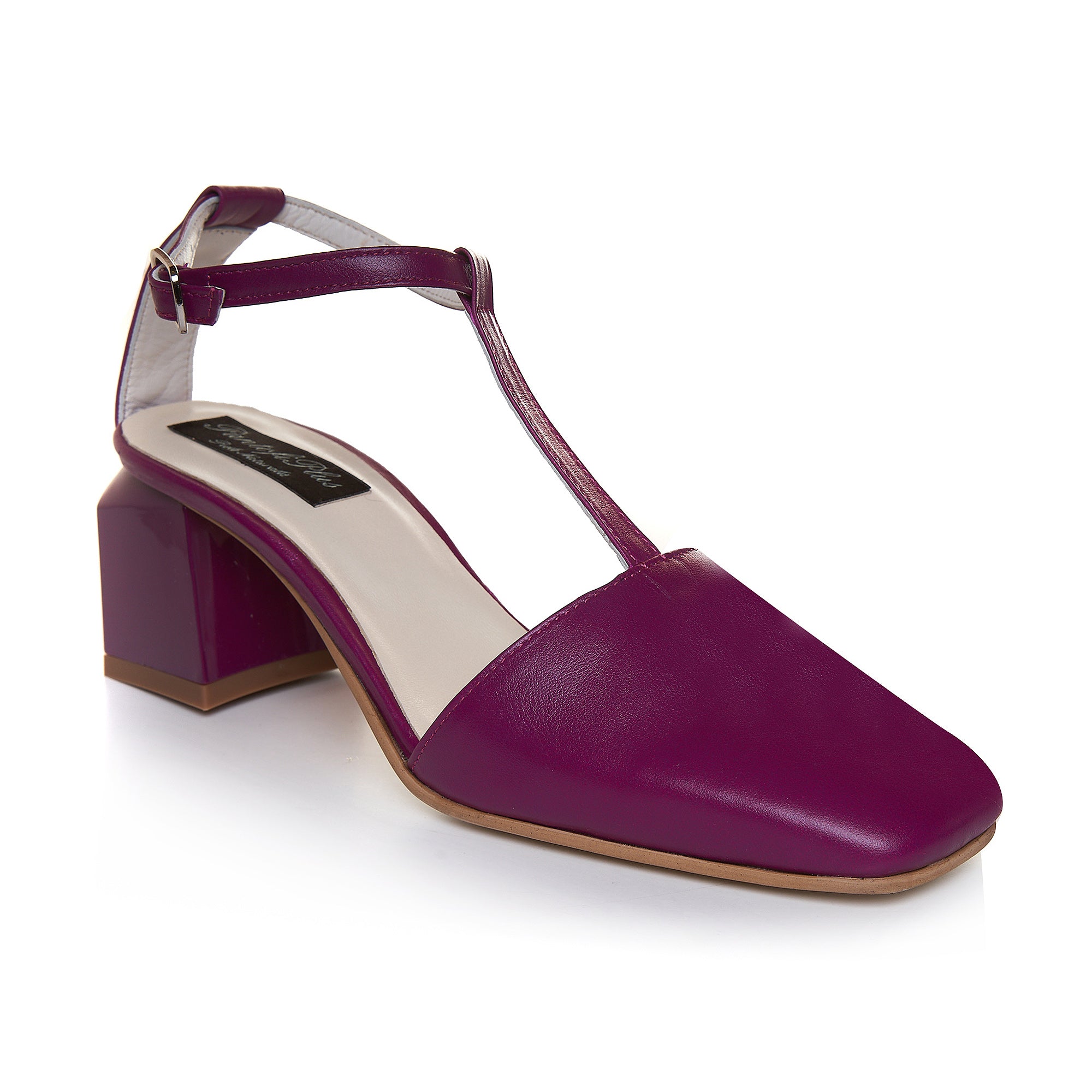 Pantofi Comod Piele Naturala Mov C58 - Orice Culoare