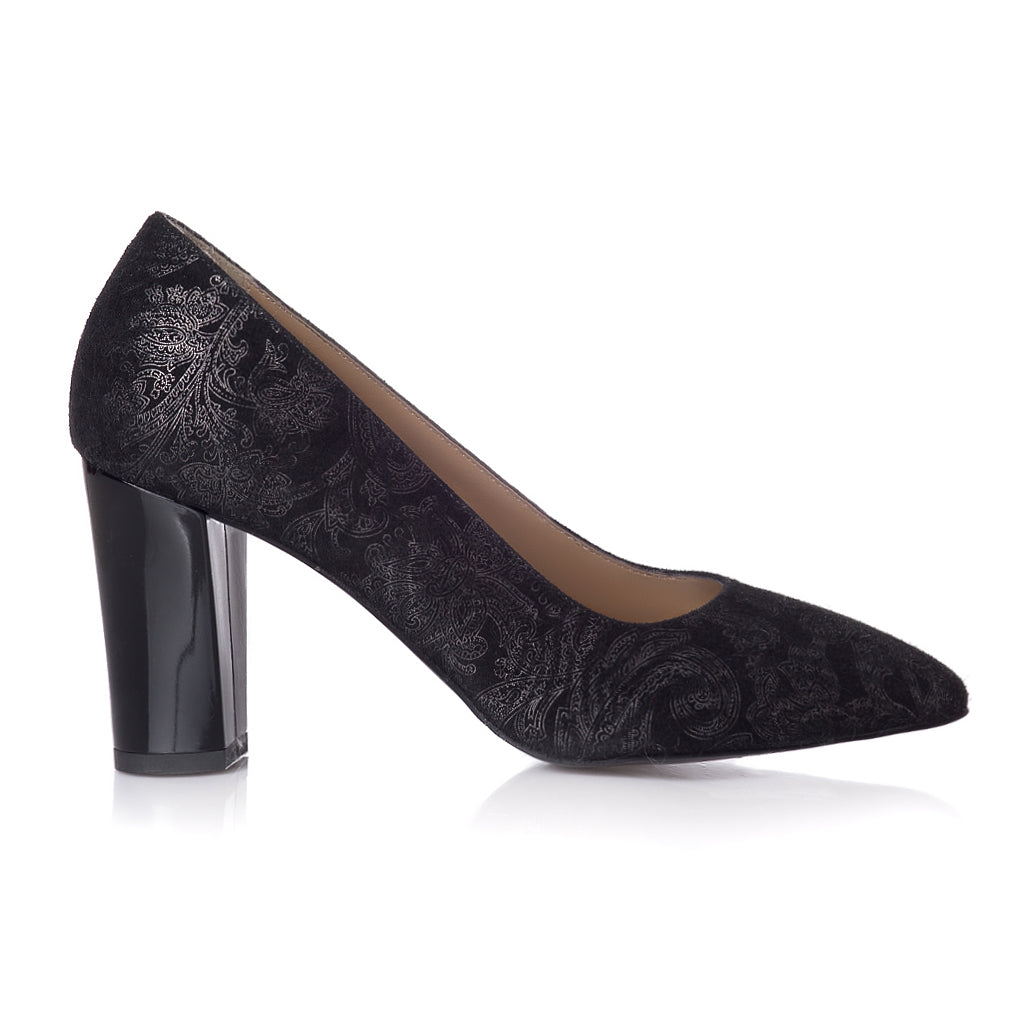 Pantofi Piele Imprimeu Argintiu Melly T7 - orice culoare