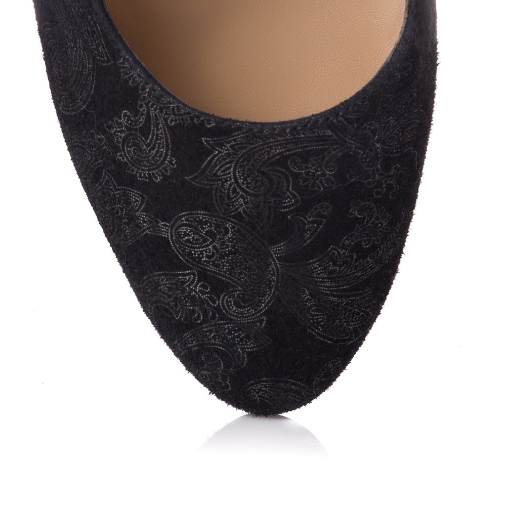 Pantofi Piele Imprimeu Argintiu Melly T7 - orice culoare