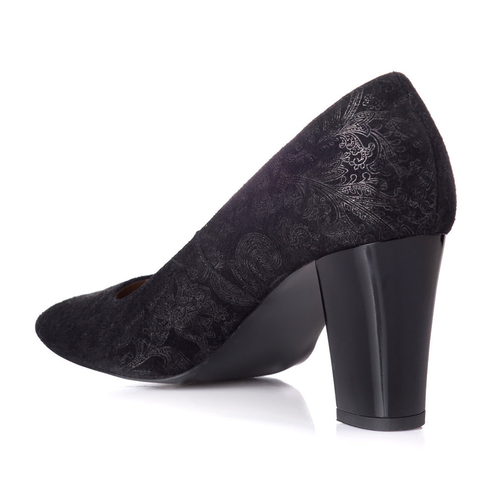 Pantofi Piele Imprimeu Argintiu Melly T7 - orice culoare