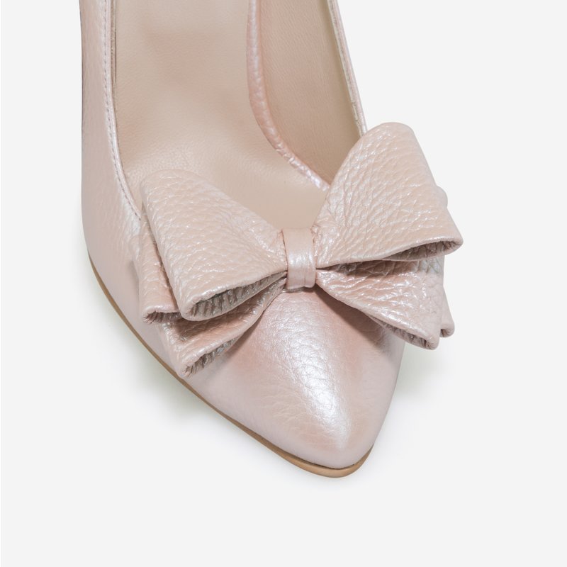 Pantofi Piele Nude Cu Fundita Boema D55 - orice culoare