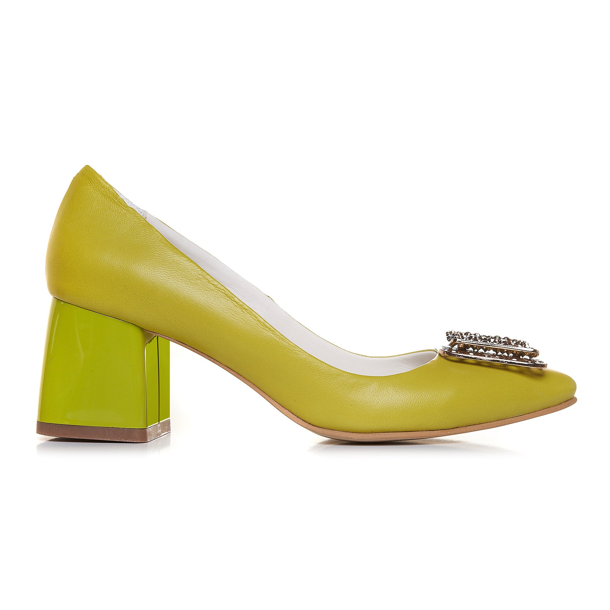 Pantof Piele Verde Brosa Mer C90 - orice culoare