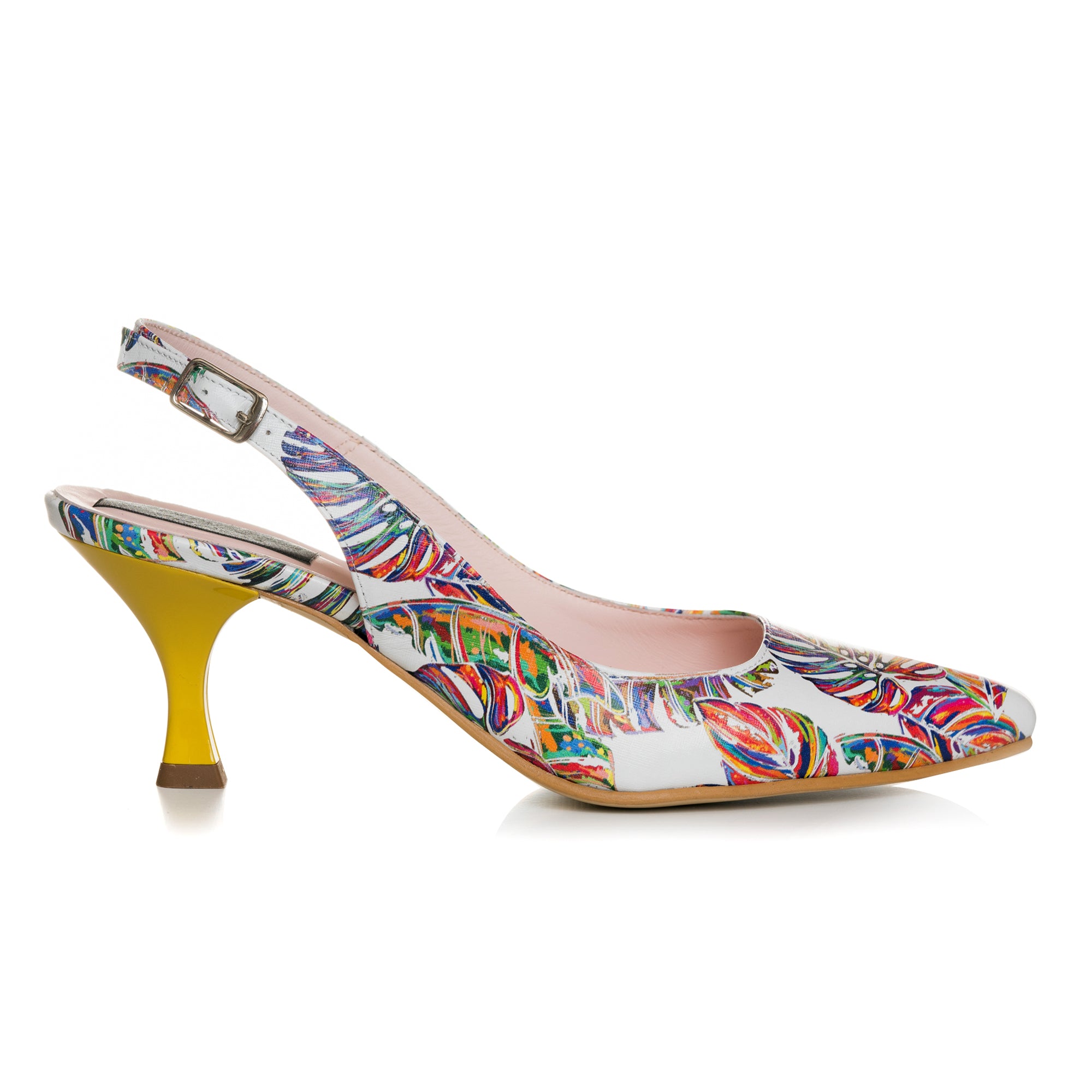 Pantofi Comod Piele Floral Decupat C61- Orice Culoare