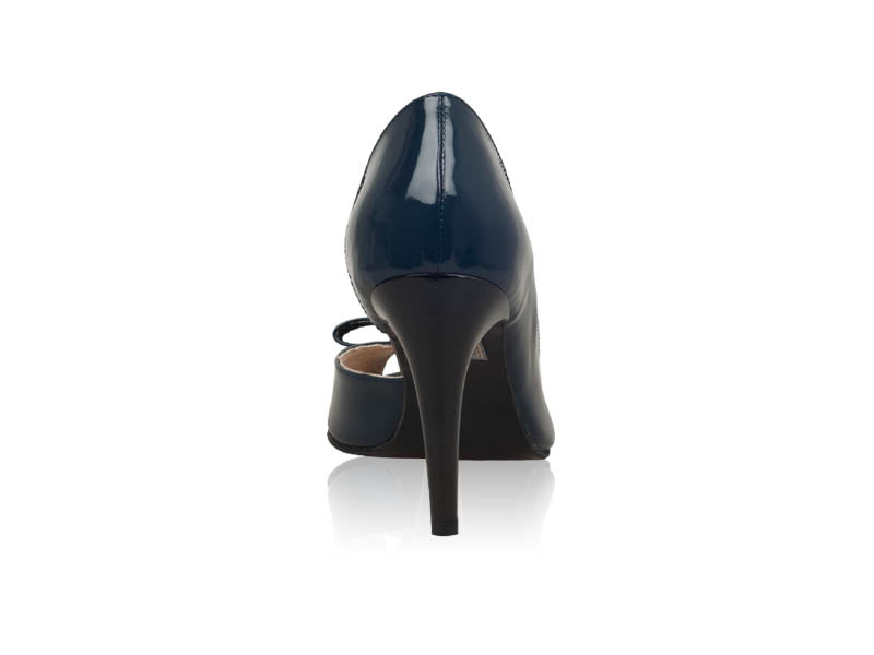 Pantofi Dama Piele lacuita Silky Bleumarin - orice culoare
