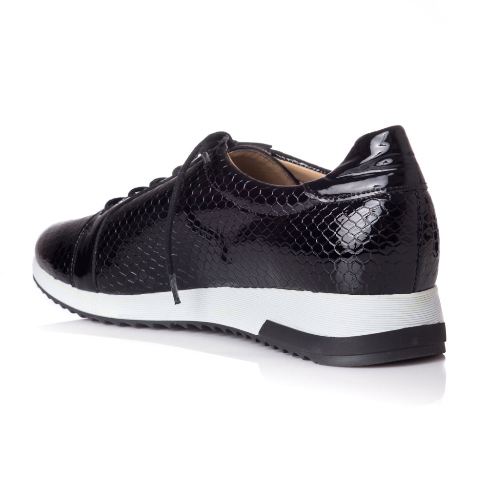 Pantofi Sport Piele Lacuita Negru T24 - orice culoare
