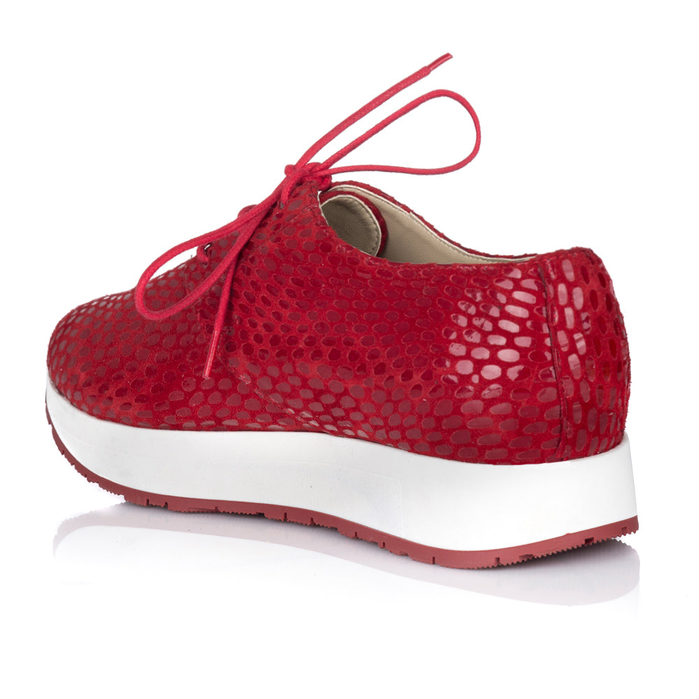 Pantofi Dama Sport Piele Rosu Snake V24 - orice culoare